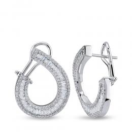 2,13ct Diamond Baguette Earrings 